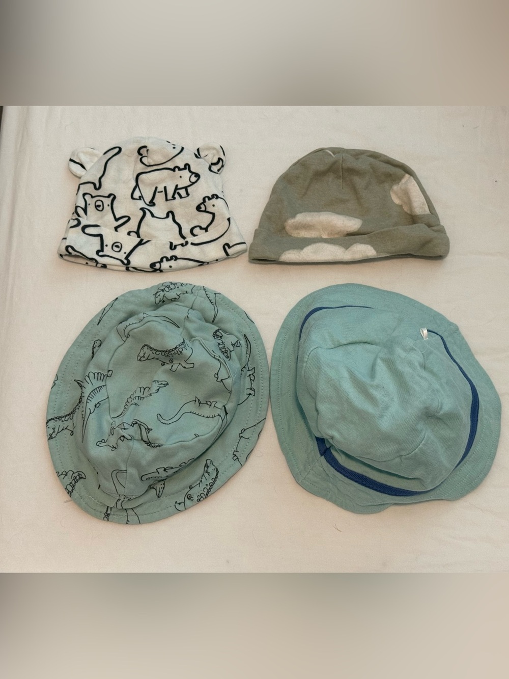 Various Baby Hats - Lot Of 4 - 3 Months